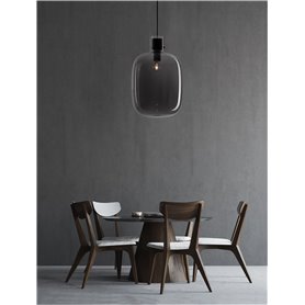 Luminaria Led colgante NOVA LUCE CINZIA NL-9236500 Negro/Ahumado