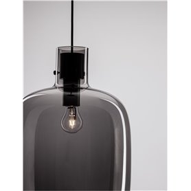 Luminaria Led colgante NOVA LUCE CINZIA NL-9236500 Negro/Ahumado