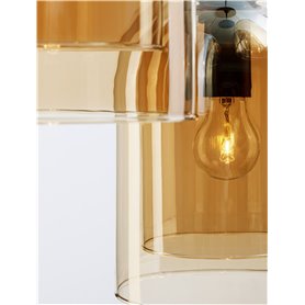 Luminaria Led colgante NOVA LUCE VELOR NL-9236735 Negro/Champagne