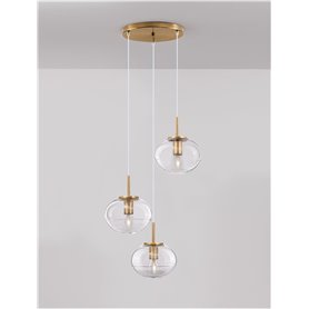 Luminaria Led colgante NOVA LUCE MAEVE 9236755 Laton