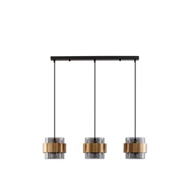 Luminaria Led colgante NOVA LUCE SIANNA NL-9236382 Laton/Ahumado