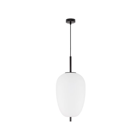 Luminaria Led colgante NOVA LUCE LATO NL-9624073 Negro/Cristal Opal