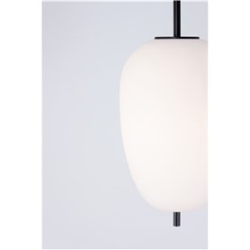 Luminaria Led colgante NOVA LUCE LATO NL-9624073 Negro/Cristal Opal