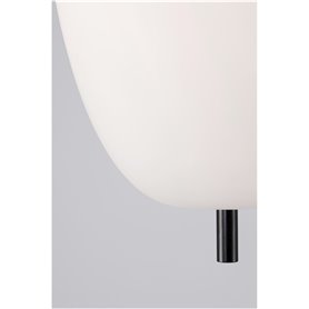 Luminaria Led colgante NOVA LUCE LATO NL-9624073 Negro/Cristal Opal