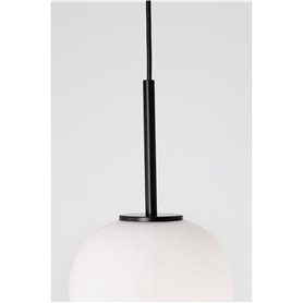 Luminaria Led colgante NOVA LUCE LATO NL-9624074 Negro/Cristal Opal