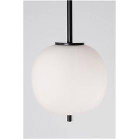 Luminaria Led colgante NOVA LUCE LATO NL-9624074 Negro/Cristal Opal