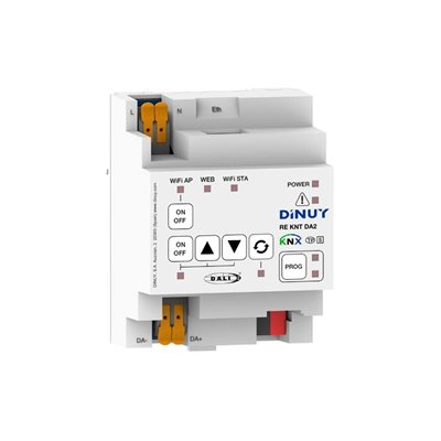 Pasarela DALI-KNK Ethernet/Wifi DINUY RE KNT DA2