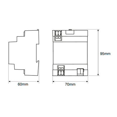 Pasarela DALI-KNK Ethernet/Wifi DINUY RE KNT DA2