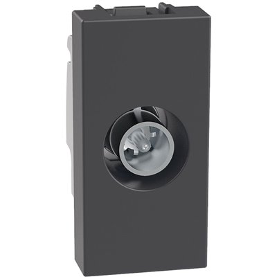 Base de televisión única 1 módulo BTICINO Light Now YD4202D dark