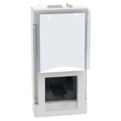Base RJ45 5E UTP 1 módulo BTICINO Light Now YW4279C5E white
