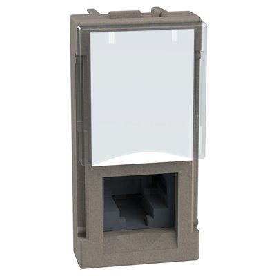 Base RJ45 5E UTP 1 módulo BTICINO Light Now YG4279C5E stone