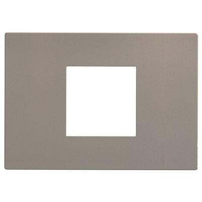 Marco embellecedor 2 módulos centrados BTICINO Light Now YA4819GG stone