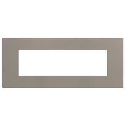 Marco embellecedor 7 módulos centrados BTICINO Light Now YA4807GG stone