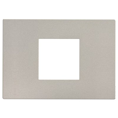 Marco embellecedor 2 módulos centrados BTICINO Light Now YA4819GS stone sand