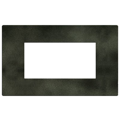 Marco embellecedor 4 módulos centrados BTICINO Light Now YA4804DG dark green