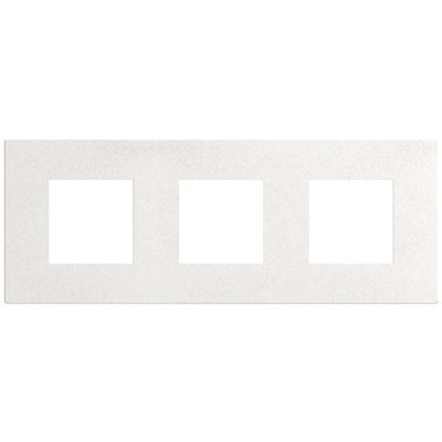Marco embellecedor 2+2+2 módulos BTICINO Light Now YA4802M3WV white fiber