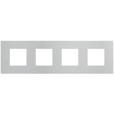 Marco embellecedor 2+2+2+2 módulos BTICINO Light Now YA4802M4WM white mica