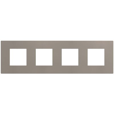 Marco embellecedor 2+2+2+2 módulos BTICINO Light Now YA4802M4GG stone