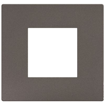 Marco embellecedor 2 módulos BTICINO Light Now YA4802GM stone moka