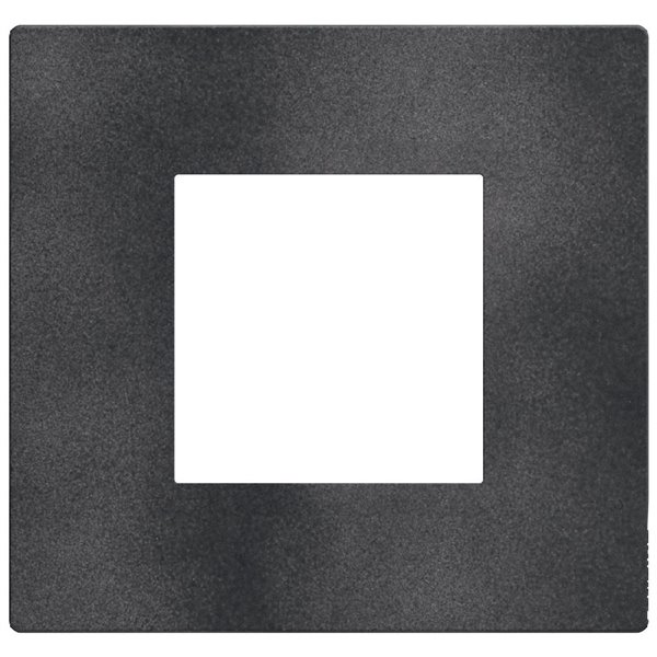 Marco embellecedor 2 módulos BTICINO Light Now YA4802DS dark grey
