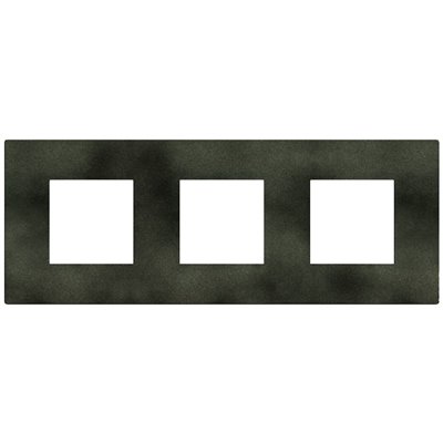 Marco embellecedor 2+2+2 módulos BTICINO Light Now YA4802M3DG dark green