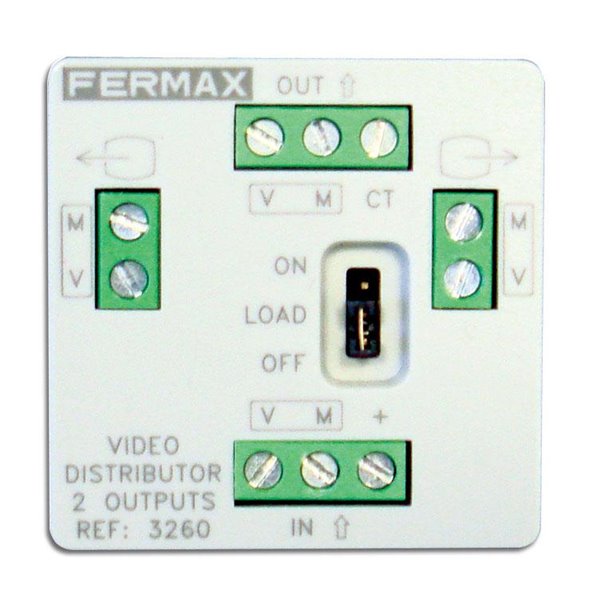 Mini distribuidor video para 2 salidas repuesto FERMAX 3260