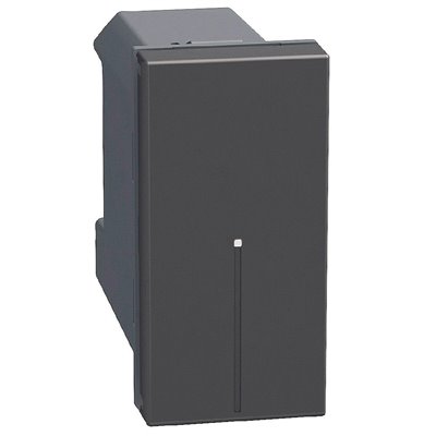 Interruptor conectado 1 módulo BTICINO Light Now Netatmo YD4001C dark