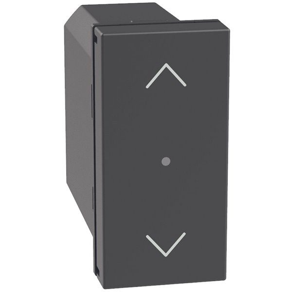 Interruptor persiana conectado 1 módulo BTICINO Light Now Netatmo YD4027C dark