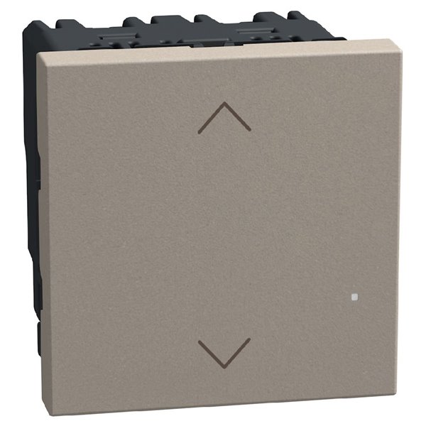 Interruptor persiana conectado 2 módulos BTICINO Light Now Netatmo YG4027CM2N stone