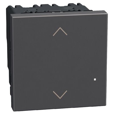 Interruptor persiana conectado 2 módulos BTICINO Light Now Netatmo YD4027CM2N dark