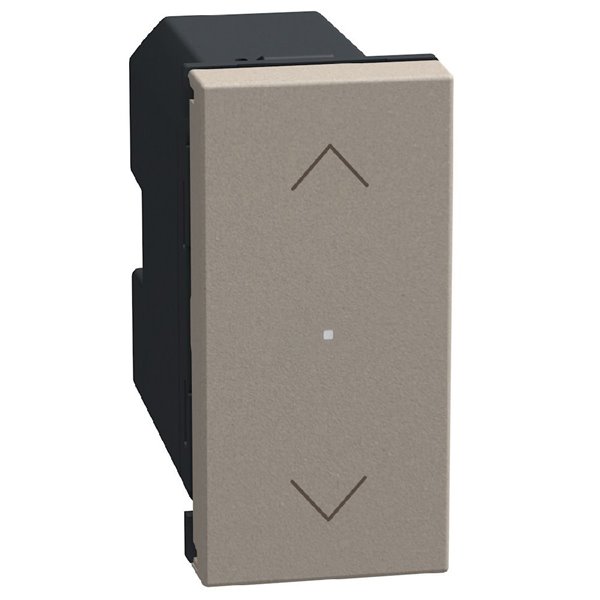 Interruptor persianas inalámbrico 1 módulo BTICINO Light Now Netatmo YG4027CWI stone