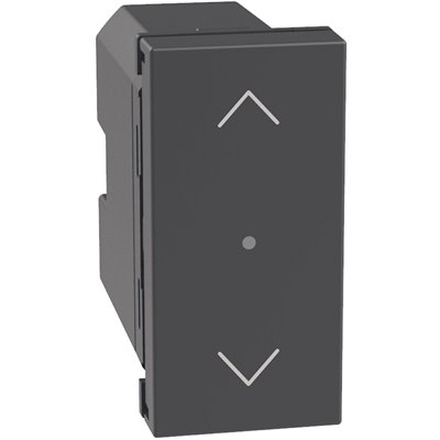 Interruptor persianas inalámbrico 1 módulo BTICINO Light Now Netatmo YD4027CWI dark