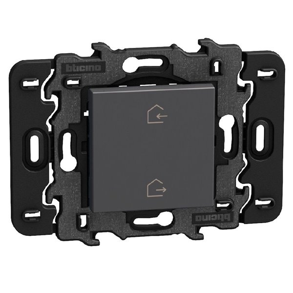 Comando inalámbrico "Entrar/Salir" sin pila BTICINO Light Now Netatmo YD4570CWG dark