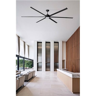 Ventilador Led de techo FARO Barcelona 34211-130 ROTTERDAM 30 XXL negro