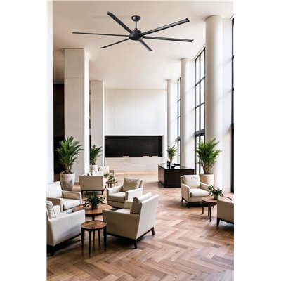 Ventilador de techo FARO Barcelona 34207 ROTTERDAM 25 XXL negro