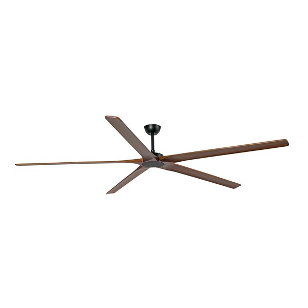 Ventilador de techo FARO Barcelona 34192 BIGWOOD 24 XXL negro/nogal