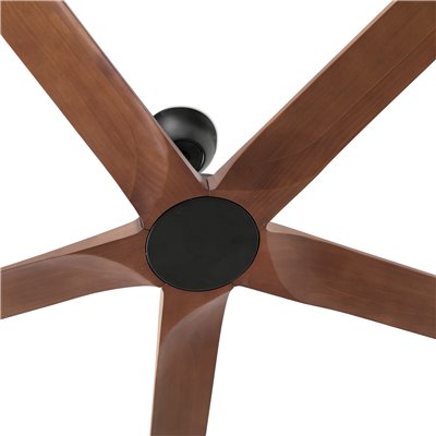 Ventilador de techo FARO Barcelona 34192 BIGWOOD 24 XXL negro/nogal