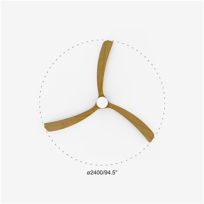 Ventilador de techo FARO Barcelona 34201A KAUAI Blanco 