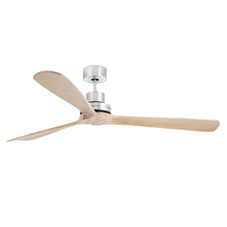 Ventilador SMART Wiz de techo Faro Barcelona 33504DCWW LANTAU XL niquel mate/pino
