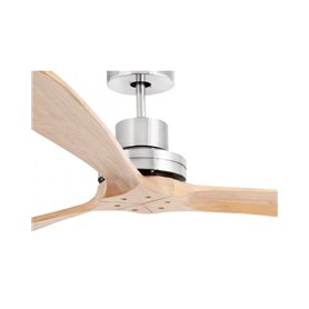 Ventilador SMART Wiz de techo Faro Barcelona 33504DCWW LANTAU XL niquel mate/pino