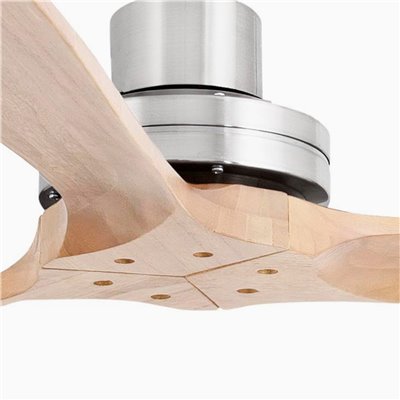 Ventilador SMART Wiz de techo Faro Barcelona 33504DCWW LANTAU XL niquel mate/pino