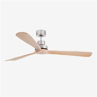 Ventilador SMART Wiz de techo Faro Barcelona 33504DCWW LANTAU XL niquel mate/pino