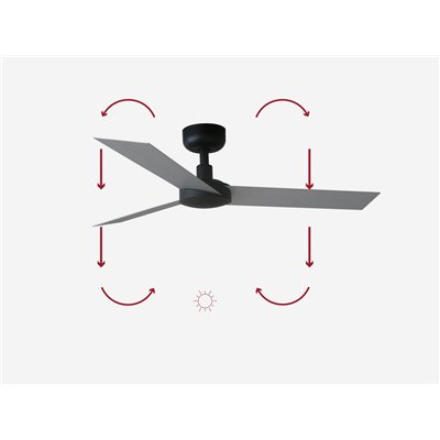 Ventilador SMART Tuya de techo FARO 34287WT CRUISER XL Negro/Aluminio