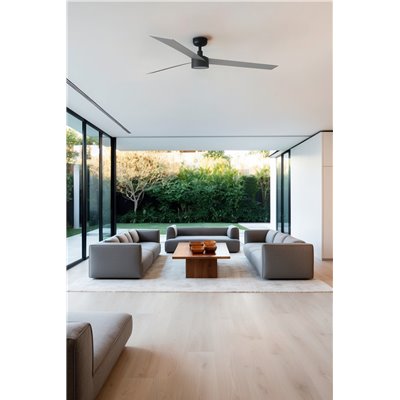 Ventilador Led SMART Wiz de techo FARO 34287WW-1TW CRUISER XL Negro/Aluminio